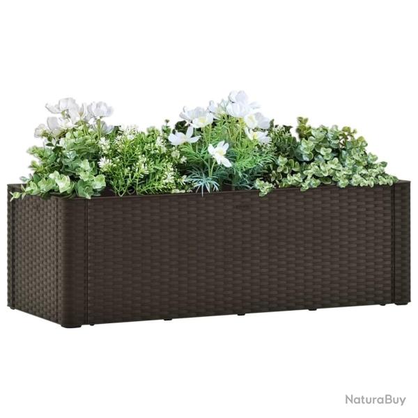Lit sur�lev� de jardin avec syst�me d'arrosage Moka 100x43x33cm