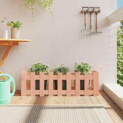 Lit sur&eacute;lev&eacute; de jardin design de cl&ocirc;ture bois douglas massif