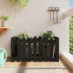 Lit sur&eacute;lev&eacute; de jardin design de cl&ocirc;ture 100x50x50cm pin massif