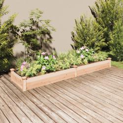 Lit sur&eacute;lev&eacute; de jardin doublure 240x60x25 cm bois massif sapin alsavelo