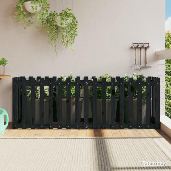 Lit sur�lev� de jardin design de cl�ture 200x50x70cm pin massif