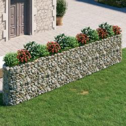Lit sur&eacute;lev&eacute; &agrave; gabion Fer galvanis&eacute; 470x50x100 cm