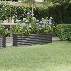 Lit sur&eacute;lev&eacute; de jardin Acier enduit de poudre Anthracite