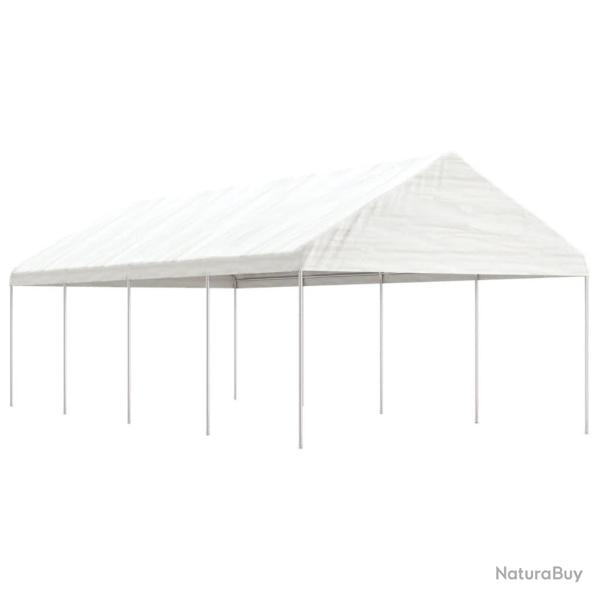 Belv�d�re avec toit blanc 8,92x4,08x3,22 m poly�thyl�ne alsavelo