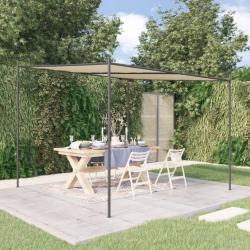Belv&eacute;d&egrave;re beige 3x3 m 180 g/m&sup2; tissu et acier