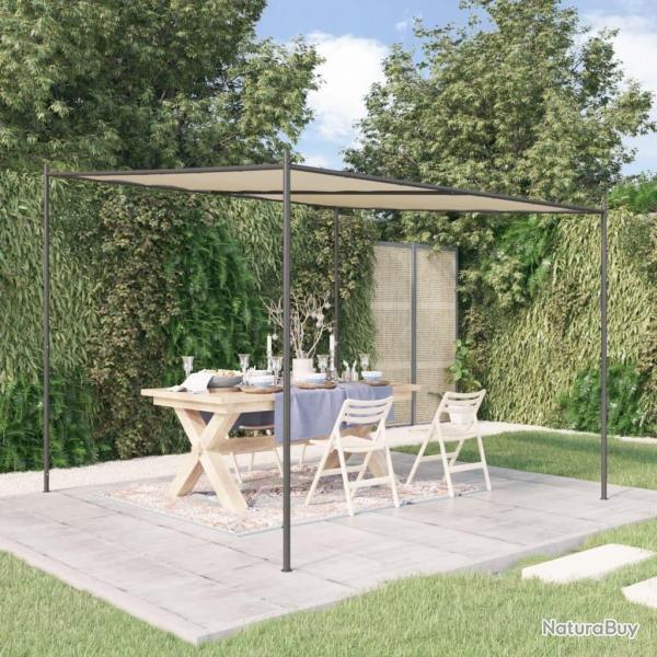 Belv�d�re beige 3x3 m 180 g/m� tissu et acier