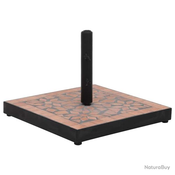 Base de parasol terre cuite carr 12 kg alsavelo