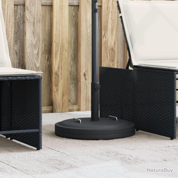 Base de parasol avec poign�es pour m�ts �38 / 48 mm 25 kg rond