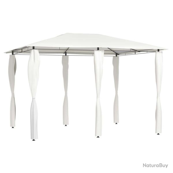 Belvdre avec revtement de poteaux 3x4x2,6 m Crme 160 g/m alsavelo