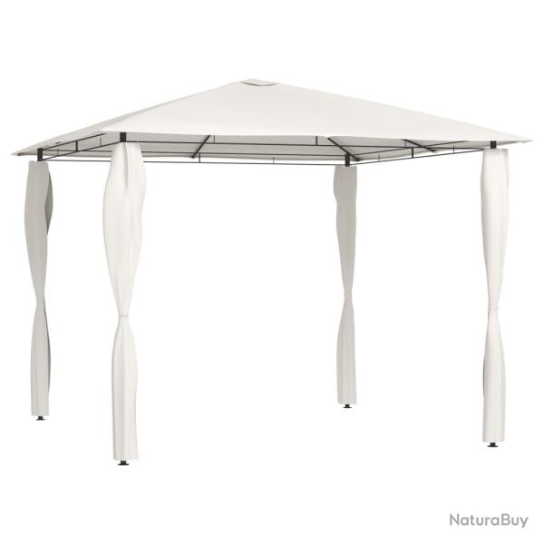 Belv�d�re avec rev�tement de poteaux 3x3x2,6 m Cr�me 160 g/m�