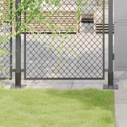Bases de poteau carr&eacute;es 4 pcs anthracite 51x51 mm