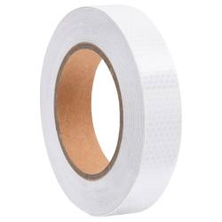 Bande r&eacute;fl&eacute;chissante Blanc 2,5 cmx20 m PVC
