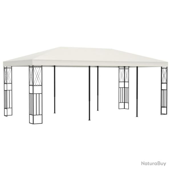 Belv�d�re 3x6 m Cr�me Tissu alsavelo