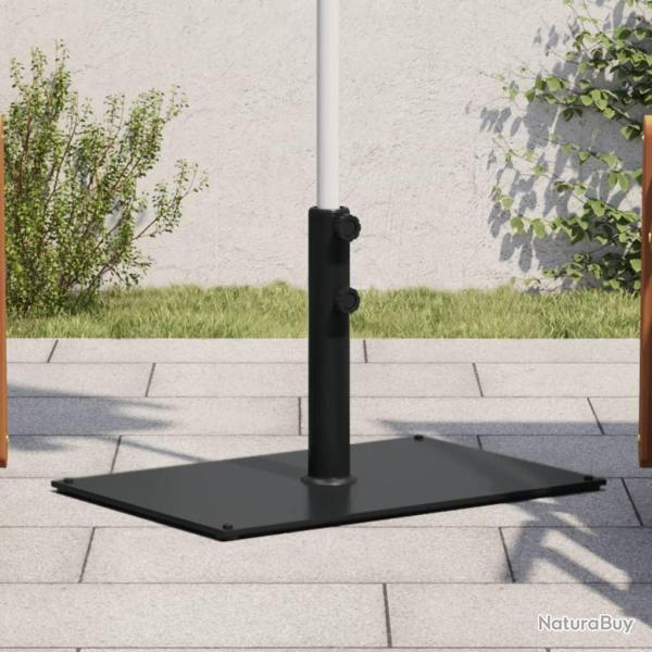 Base de parasol pour m�ts �32/38/48 mm 15 kg rectangulaire