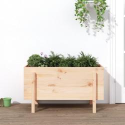 Lit sur&eacute;lev&eacute; de jardin 101x50x57 cm bois de pin massif