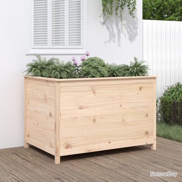 Lit surlev de jardin 119,5x82,5x78 cm bois de pin massif alsavelo