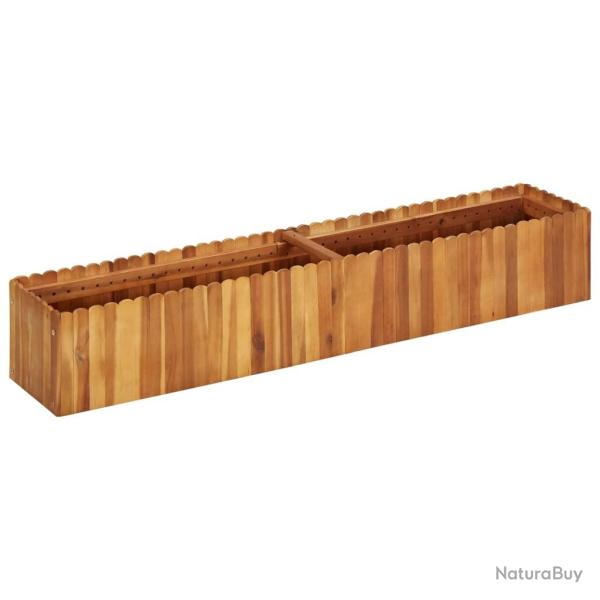 Lit sur�lev� de jardin 150x30x25 cm Bois massif d'acacia