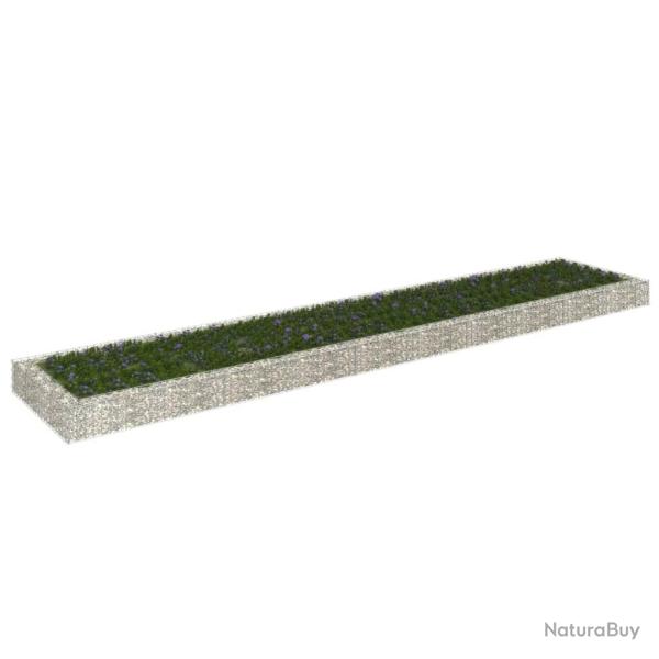 Lit surlev  gabion Acier galvanis 500x100x20 cm alsavelo