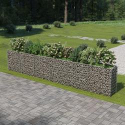 Lit sur&eacute;lev&eacute; &agrave; gabion Acier galvanis&eacute; 540x50x100 cm