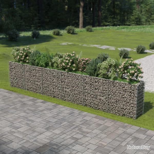 Lit sur�lev� � gabion Acier galvanis� 540x50x100 cm