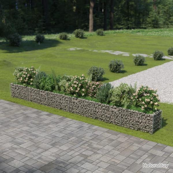 Lit sur�lev� � gabion Acier galvanis� 540x50x50 cm