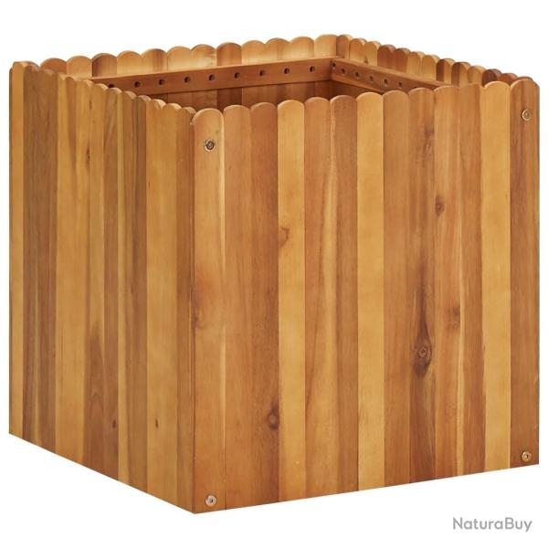Lit surlev de jardin 50x50x50 cm Bois massif d'acacia alsavelo