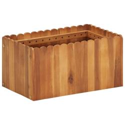 Lit sur&eacute;lev&eacute; de jardin 50x30x25 cm Bois massif d'acacia