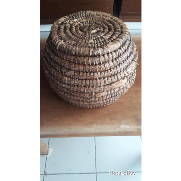 Ancienne Ruche en Paille Curiosit� Art Populaire 1930 Apiculture Vieux outils D�coration Rare