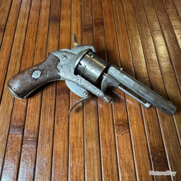RARE ET V�RITABLE REVOLVER LUXE LEFAUCHEUX MOD�LE 1862 DIT DE GAUCHER BREVET CHAMELOT DELVIGNE