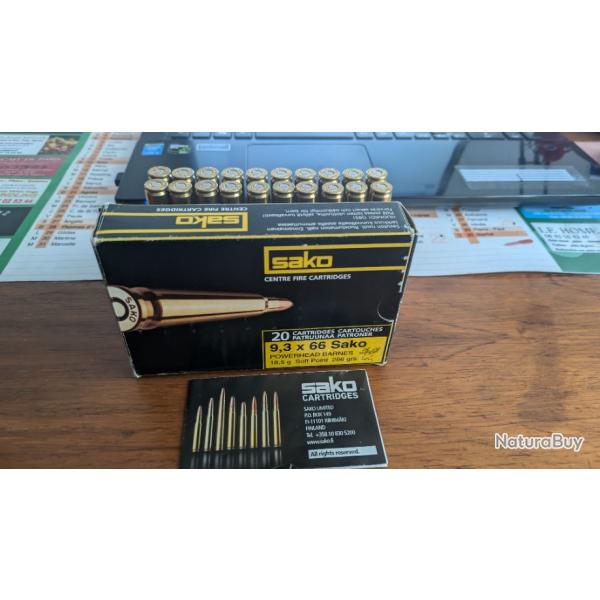 9,3 x66 sako hammerhead 1 bote complete