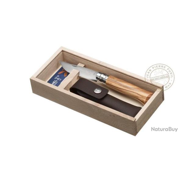 Coffret OPINEL - Lame inox N�8 manche olivier