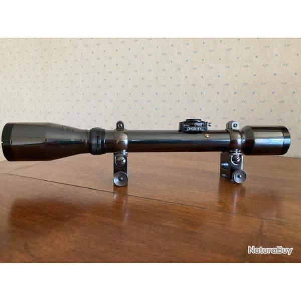 Lunette Allemande OIGEE Berlin GNOM 4 x tout acier avec montage DISKOP d�rivable pour rail de 11 mm