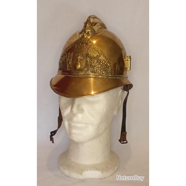Casque 1895 Sapeur Pompier ville de VALLANS