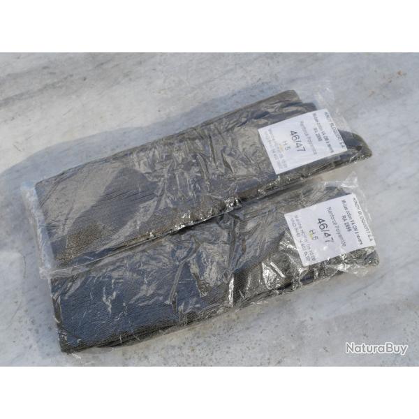 ARMEE FRANCAISE lot 2 paires chaussettes mi-bas coton revers 46/47 KINDY renforc�es LBV25VET005