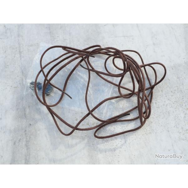 ARMEE FRANCAISE paire de lacets de rangers neufs avec blocages LBV25VET006