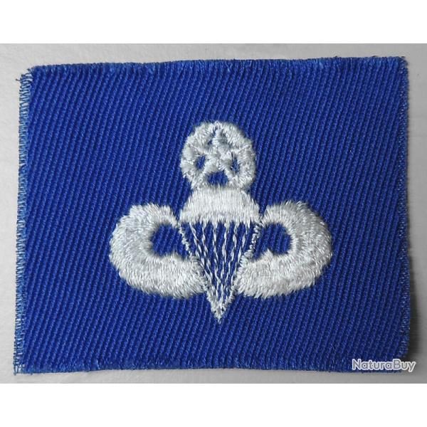 USA authentique collar patch Master Parachutist Badge BLUE 40/60 pour collection Ne pas porter