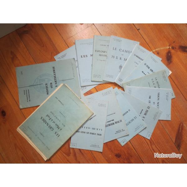 ensemble de notices dutilisation de l'arm�e fran�aise (ann�es 1958-1959)