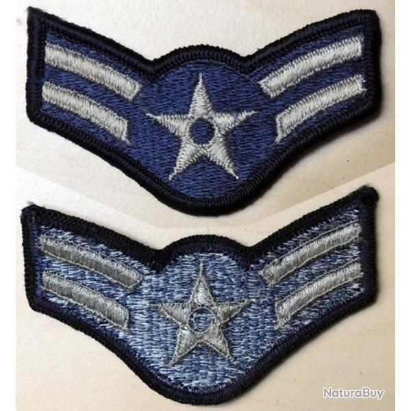 SA authentique patch First Class Airman USAF - Marine Blue 40/60 pour collection Ne pas porter