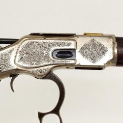 WINCHESTER DE LUXE MOD&Egrave;LE 1873 CARABINE DE SELLE CALIBRE 44/40 - USA XIX&egrave; Tr&egrave;s bon U.S.A. XIX eme Ca