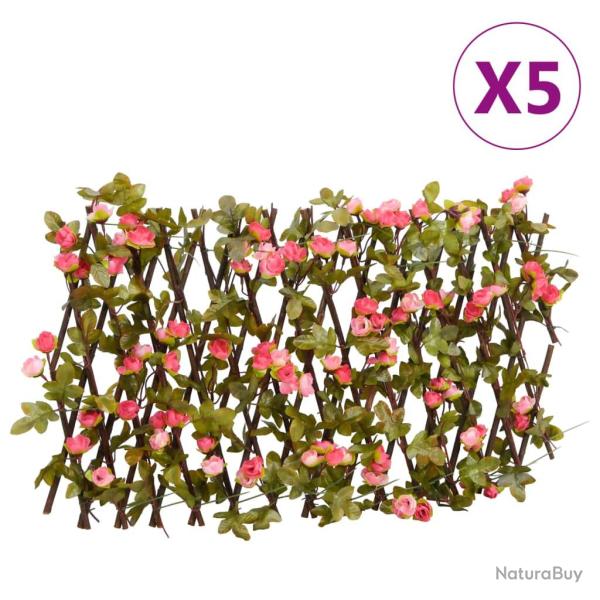 vidaXL�Treillis de lierre artificiel extensible 5 pcs 180x20 cm