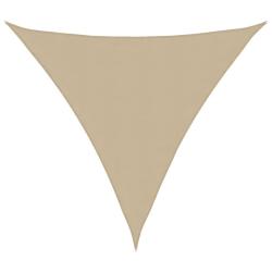 Voile de parasol tissu oxford triangulaire 5x5x5 m beige alsavelo