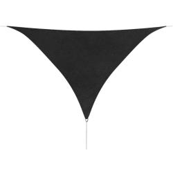 Voile de parasol tissu oxford triangulaire 5x5x5 m anthracite