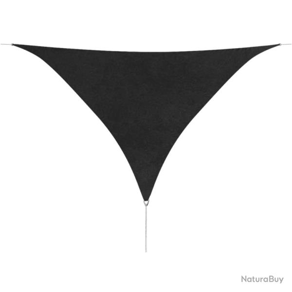 Voile de parasol tissu oxford triangulaire 5x5x5 m anthracite