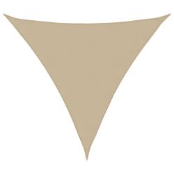 Voile de parasol tissu oxford triangulaire 4x4x4 m beige alsavelo