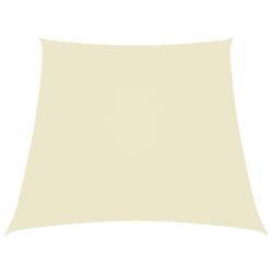 Voile de parasol Tissu Oxford trap&egrave;ze 3/5x4 m Cr&egrave;me alsavelo