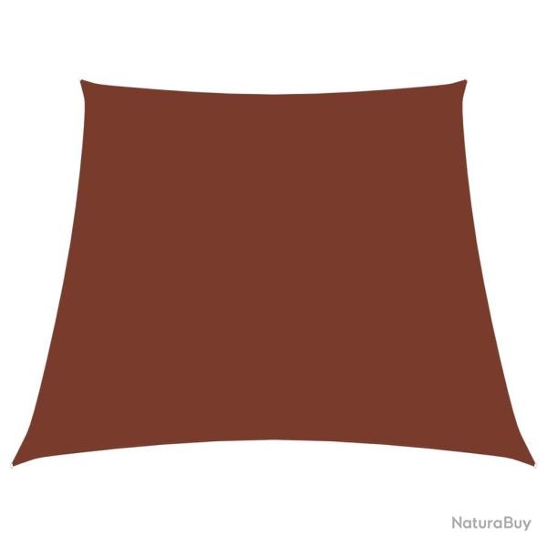 Voile de parasol Tissu Oxford trap�ze 2/4x3 m Terre cuite alsavelo