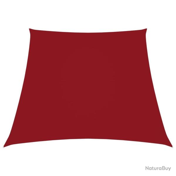 Voile de parasol Tissu Oxford trap�ze 2/4x3 m Rouge alsavelo