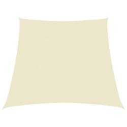 Voile de parasol Tissu Oxford trap&egrave;ze 2/4x3 m Cr&egrave;me