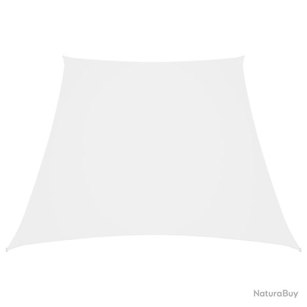 Voile de parasol Tissu Oxford trap�ze 2/4x3 m Blanc