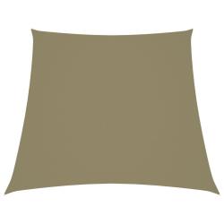 Voile de parasol Tissu Oxford trap&egrave;ze 2/4x3 m Beige